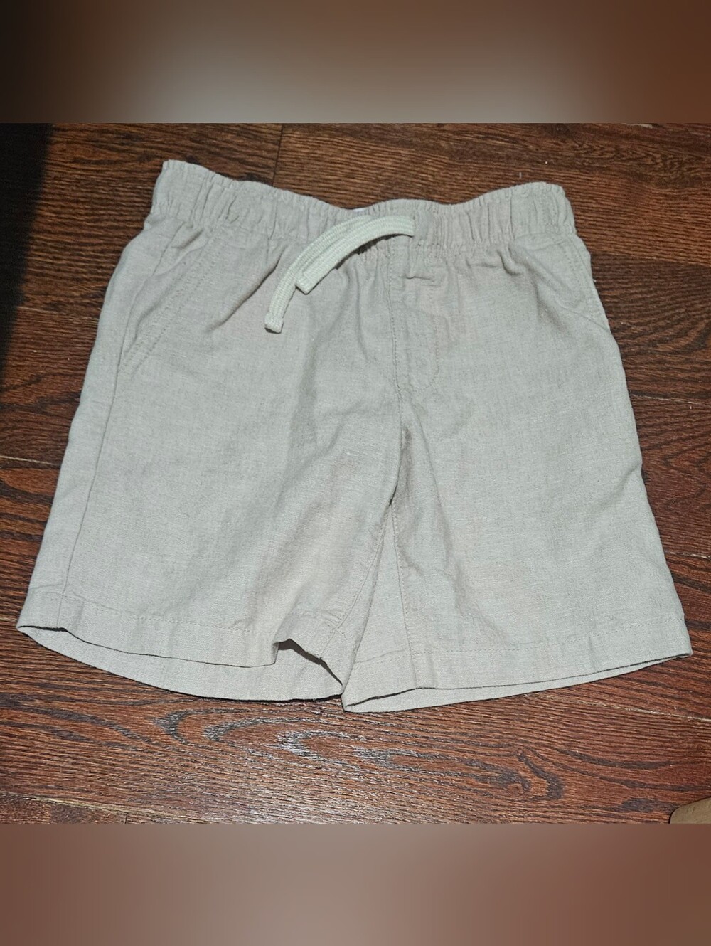 Old Navy Toddler Drawstring Linen-Blend Shorts in Light Tan